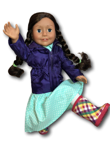 Two-Piece Winter Coat Set Made to Fit Popular 18 Inch Dolls