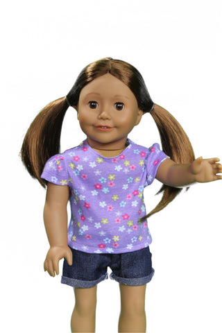 Purple Floral T-shirt