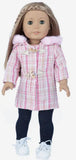 Two-Piece Winter Coat Set Made to fit Popular 18 Inch Dolls