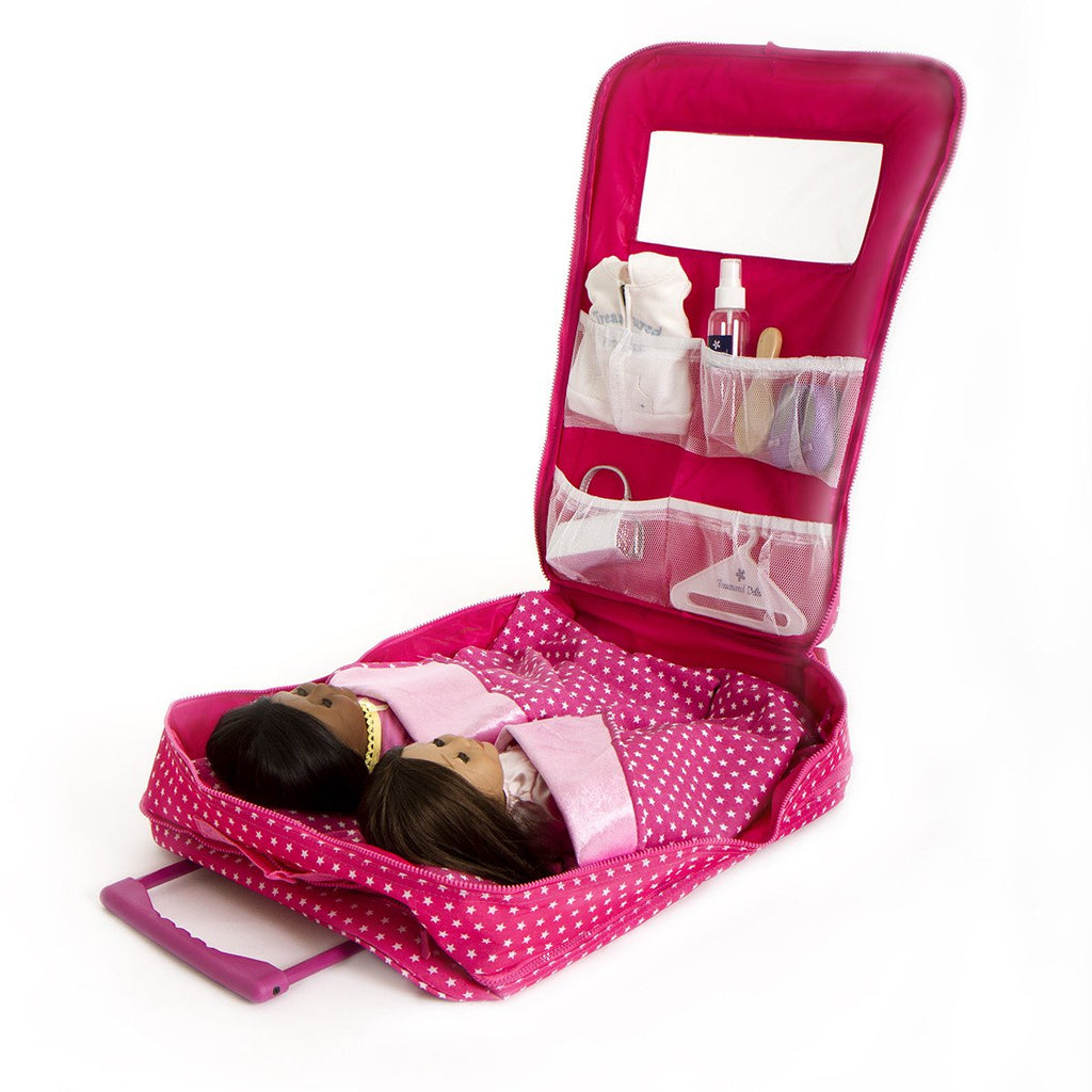 TWO DOLL TRAVEL BAG – Treasured Dolls USA TWO DOLL TRAVEL BAG – Treasured Dolls USA