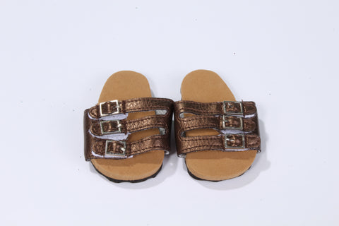 Casual Brown Buckle Sandals