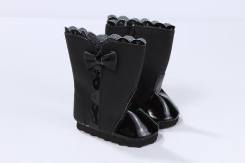 Victorian High-Top Boots with Bow