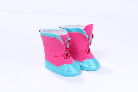Super Cute Fuchsia and Aqua Snow Boots