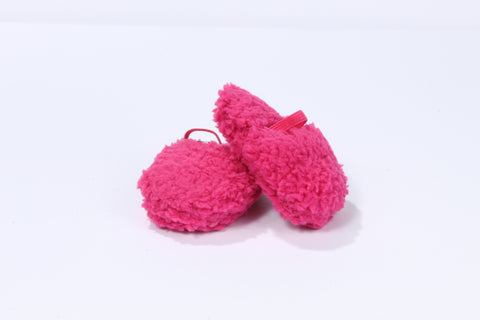 Hot Pink Fuzzy Slippers