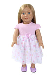 Spring Pink and Polka Dot Dress