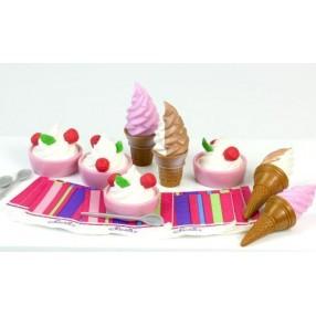 ICE CREAM & YOGURT COMBO SET IN DECORATIVE BOX