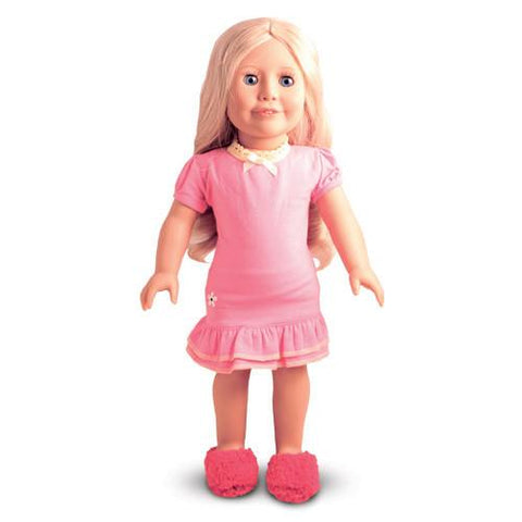 COOL PINK AND YELLOW NIGHT DRESS AND SLIPPERS