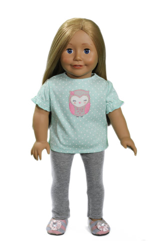 Appliqued Owl Shirt Outfit