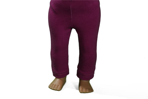Dark  Red Violet/Purple Leggings