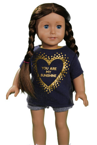 You Are My Sunshine Navy Tee